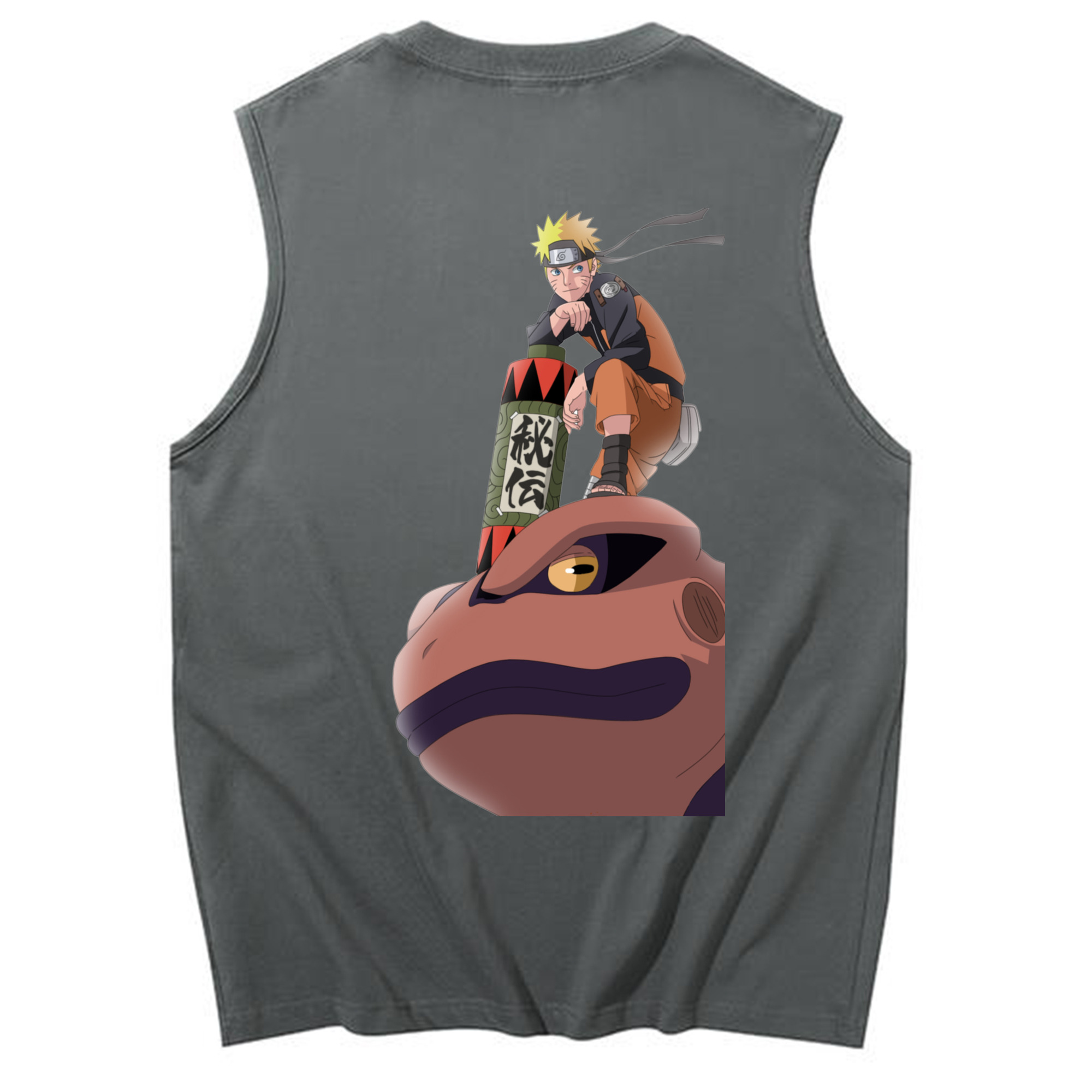 （画像用） NARUTO -ナルト- うずまき ナルト Uzumaki Naruto コットン100％タンクトップ（背面プリント）